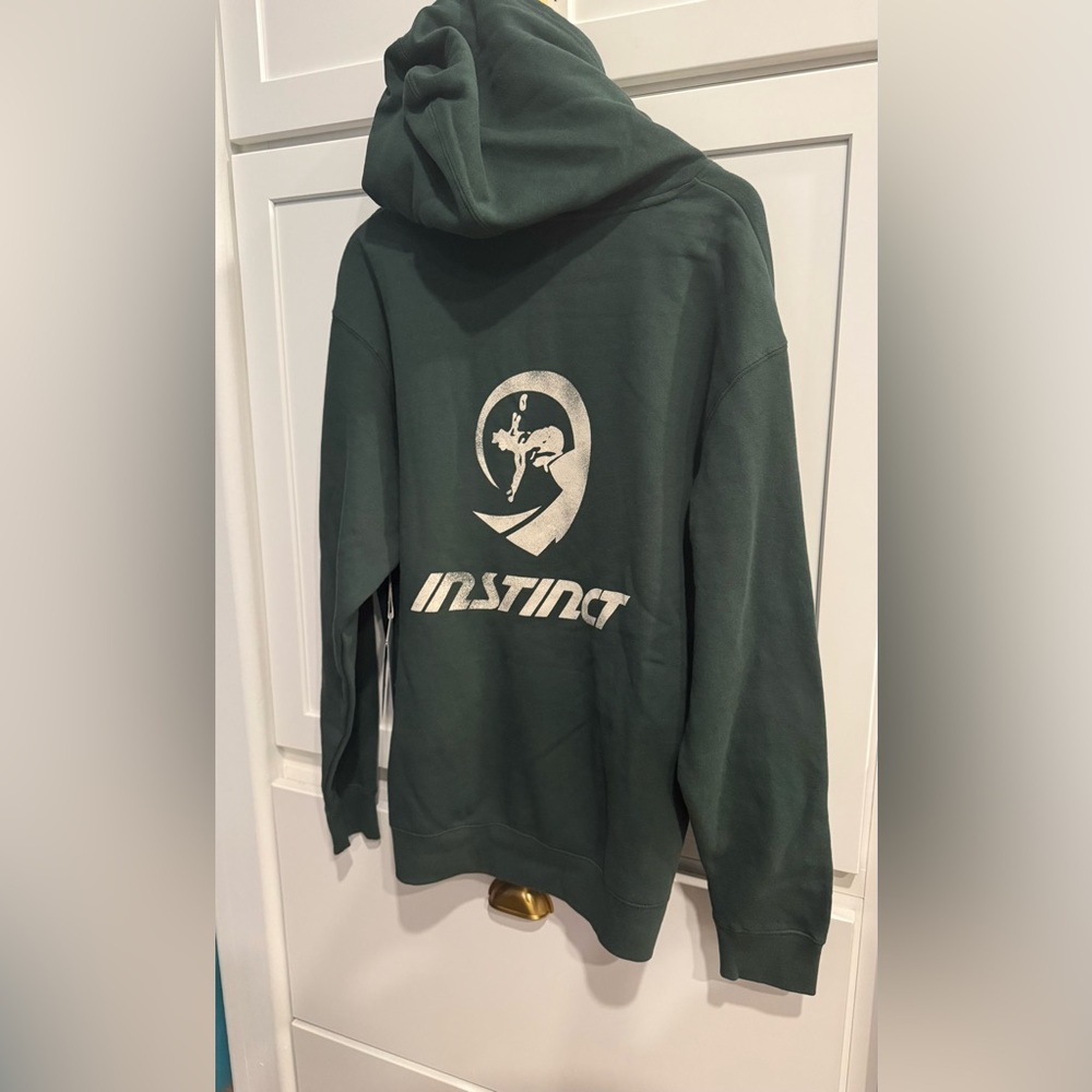 NWT INSTINCT size L Hoodie Green, Nice!